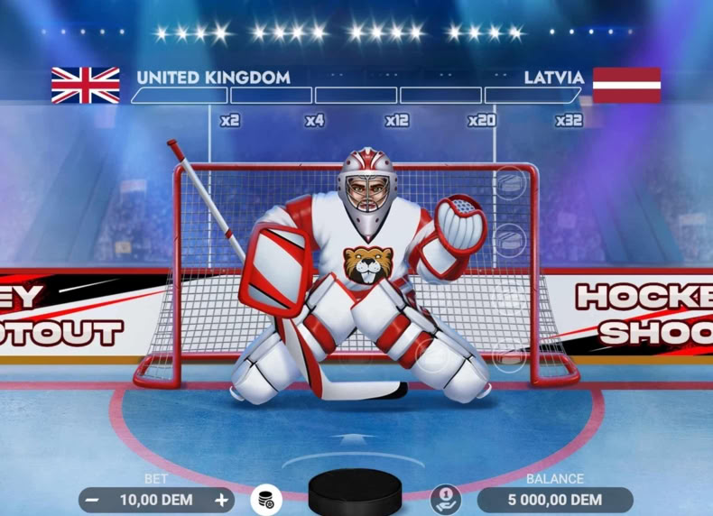 Hockey Shootout game - play for free