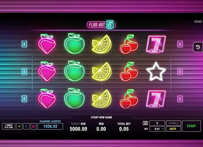 Fluo Hot 5 game - play for free