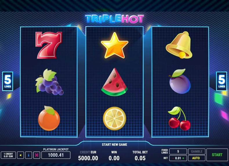 Triple Hot game - play for free