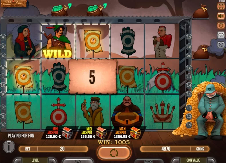 Golden Shot game - play for free