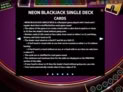 Neon Blackjack Single Deck
