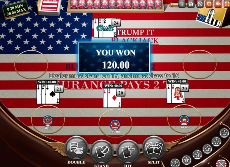 Trump It Blackjack Classic game - play for free