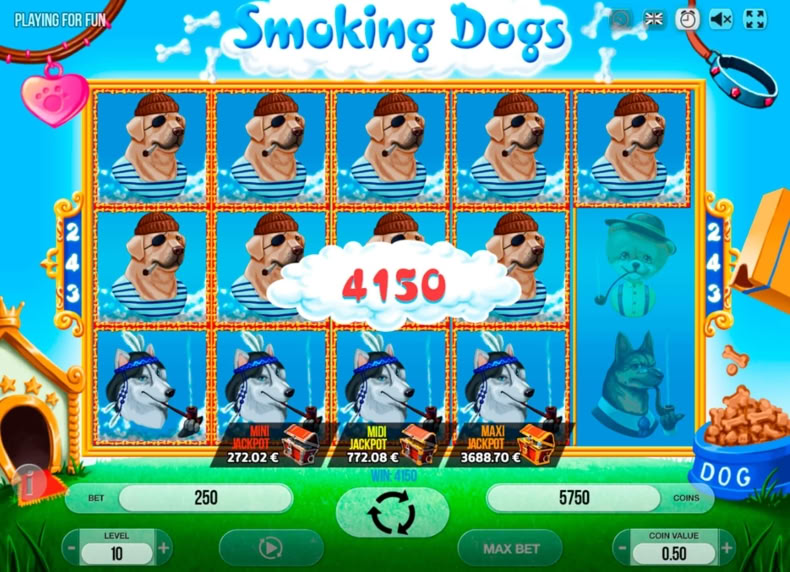 Smoking Dogs game - play for free