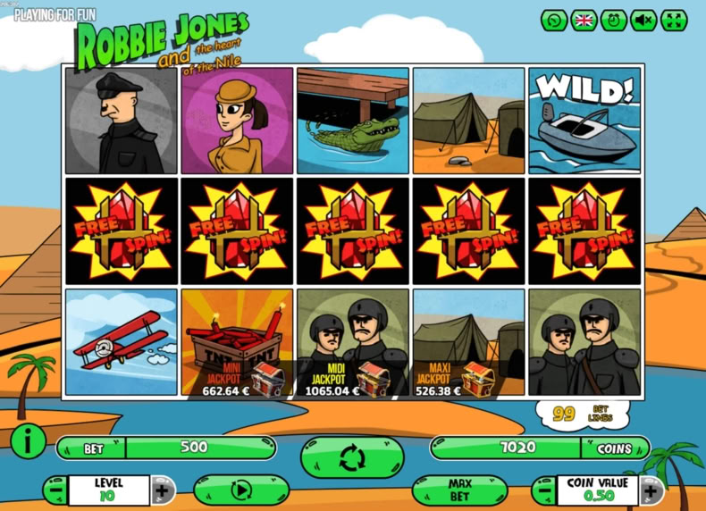 Robbie Jones and the Heart of the Nile game - play for free