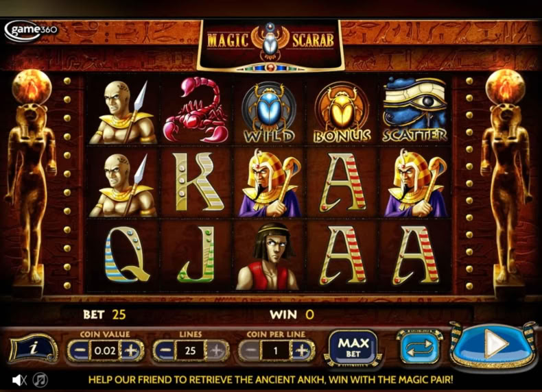 Magic Scarab game - play for free