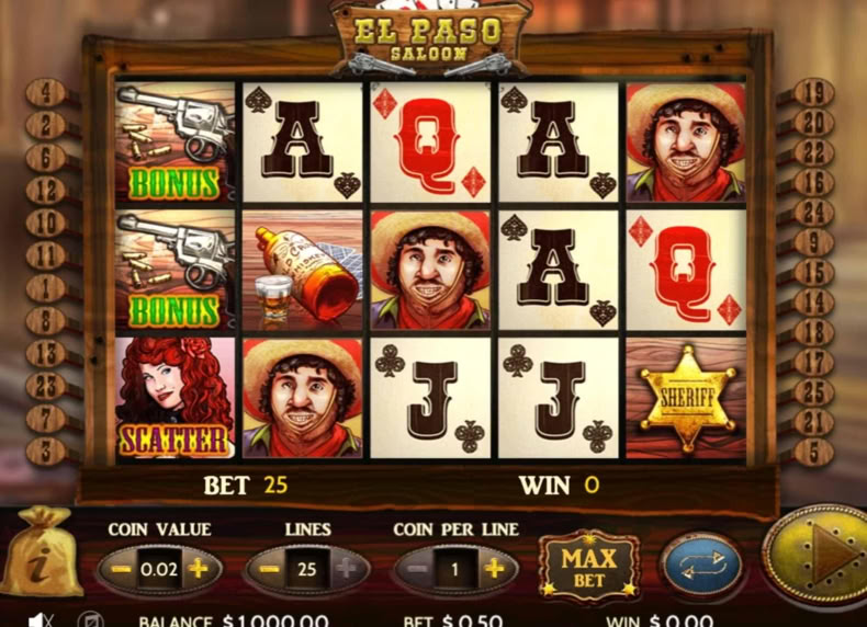 El Paso Saloon game - play for free