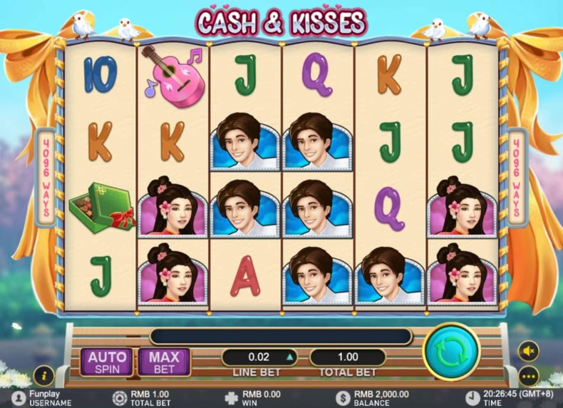Cash and Kisses game - play for free