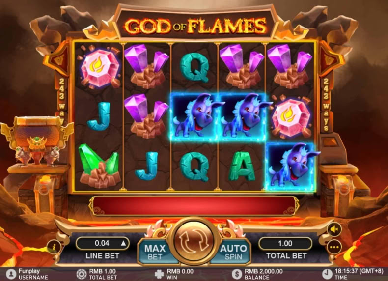 God of Flames game - play for free