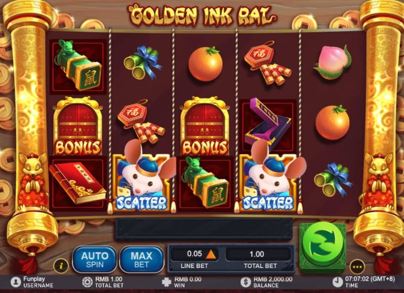 Golden Ink Rat game - play for free