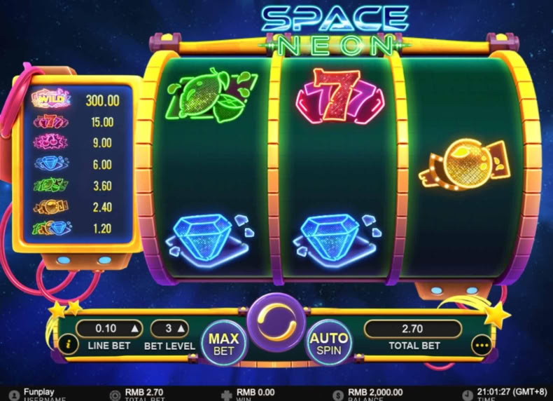 Space Neon game - play for free