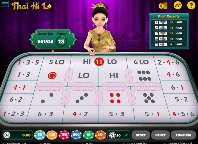 Thai Hi Lo game - play for free