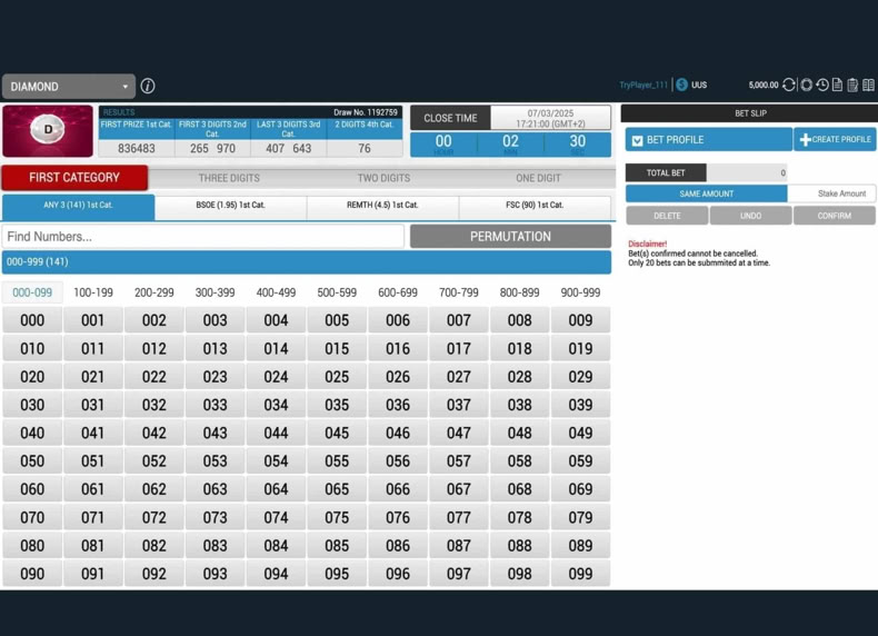 Gpi Lottery game - play for free
