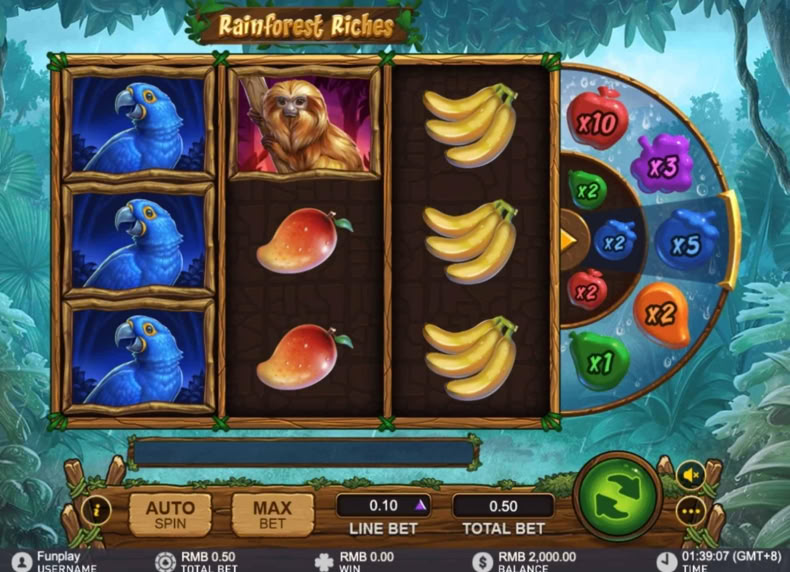 Rainforest Riches game - play for free