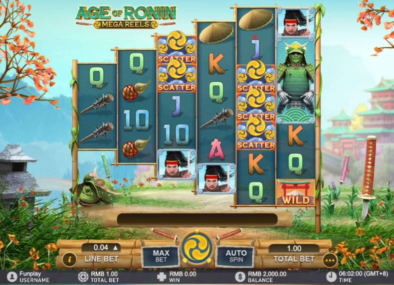 Age of Ronin: Mega Reels game - play for free