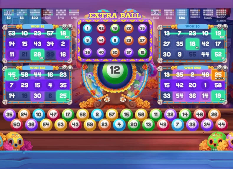Calavera Bingo game - play for free