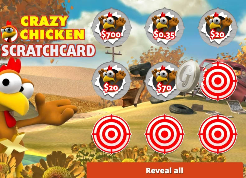 Moorhuhn Scratch game - play for free