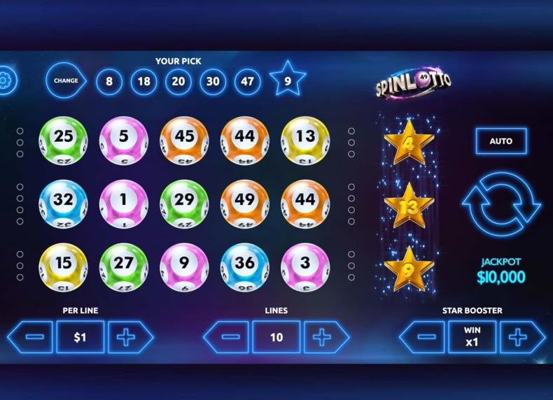 Spinlotto game - play for free