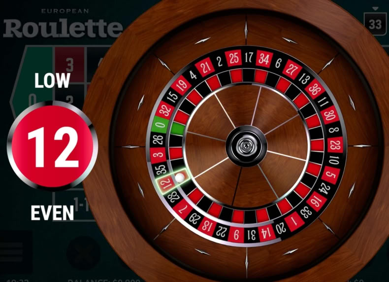 European Roulette game - play for free