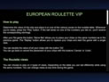 European Roulette VIP