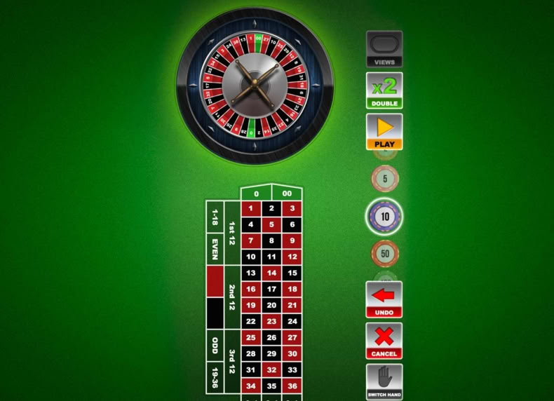 Vertical American Roulette VIP game - play for free