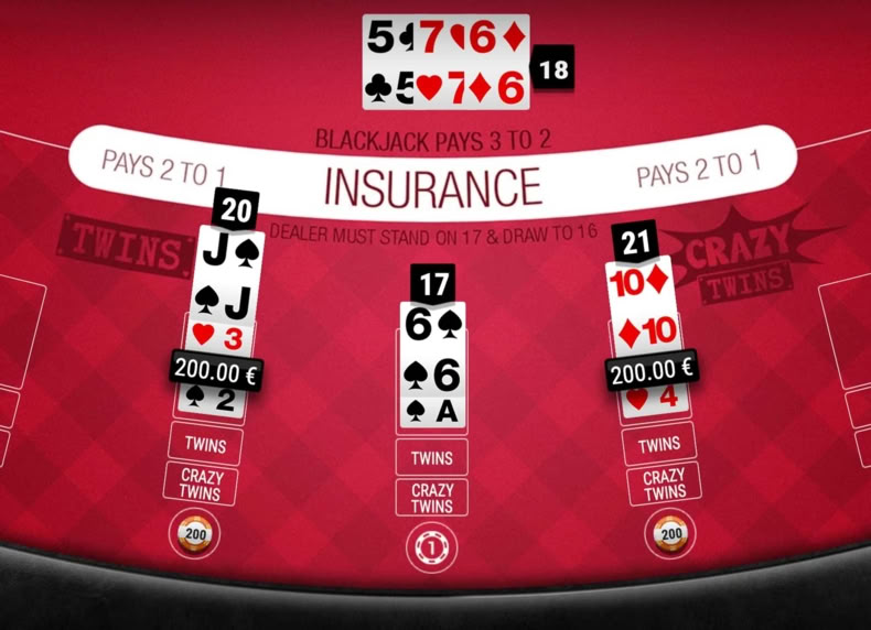 BlackJack Twins & Crazy Twins Extended VIP game - play for free