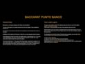 Baccarat Punto Banco