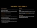 Baccarat Punto Banco