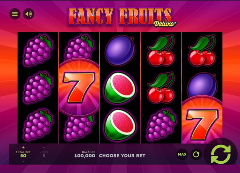 Fancy Fruits Deluxe game - play for free