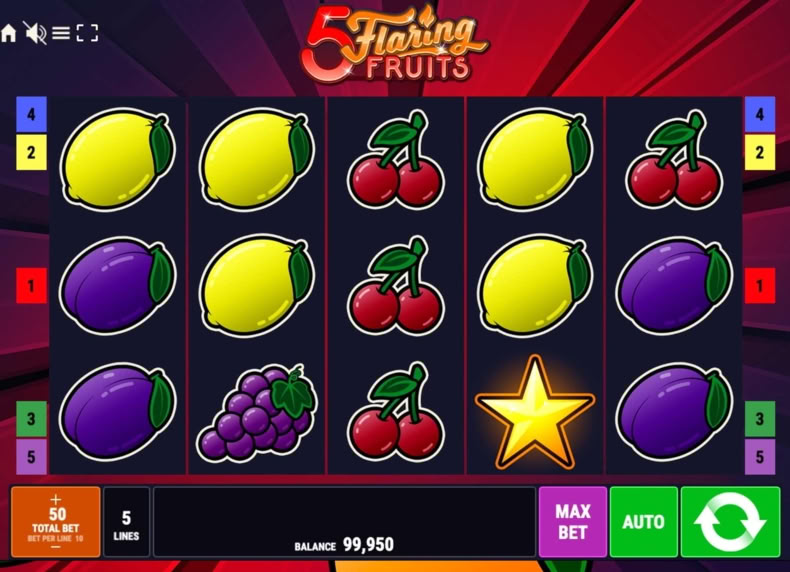 5 Flaring Fruits game - play for free