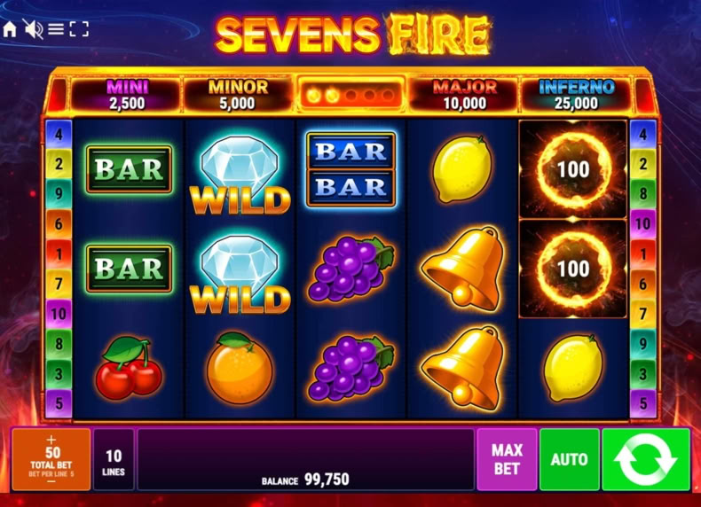 Sevens Fire game - play for free