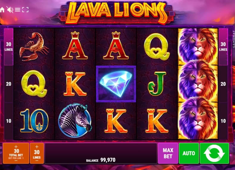 Lava Lions game - play for free
