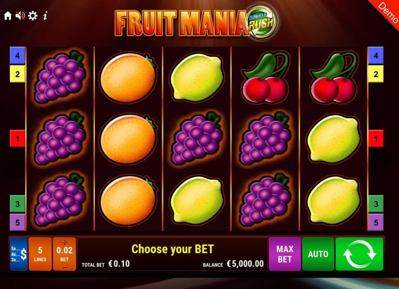 Fruit Mania DOUBLE RUSH game - play for free