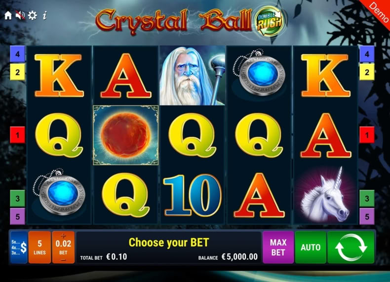 Crystal Ball DOUBLE RUSH game - play for free