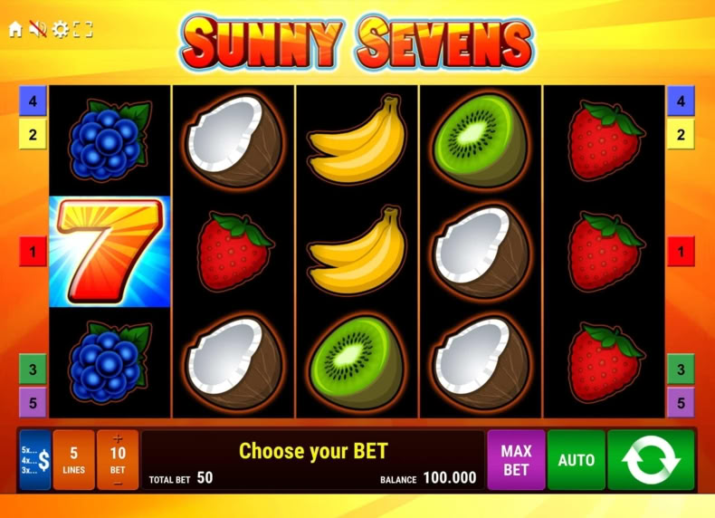 Sunny Sevens game - play for free