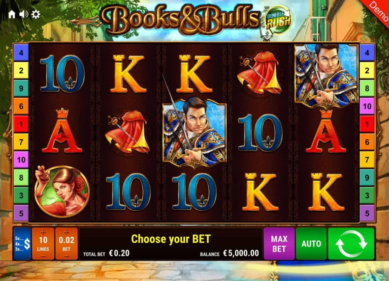 Books & Bulls DOUBLE RUSH game - play for free