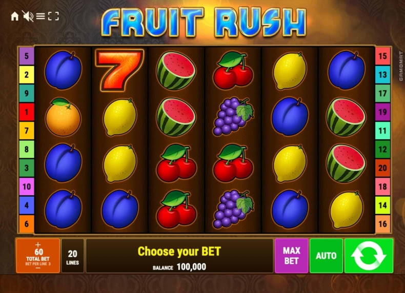 Fruit Rush game - play for free
