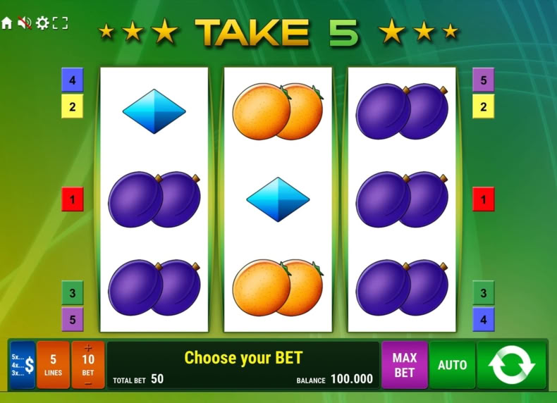 Take 5 game - play for free