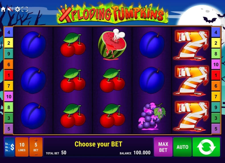 Xploding Pumpkins game - play for free