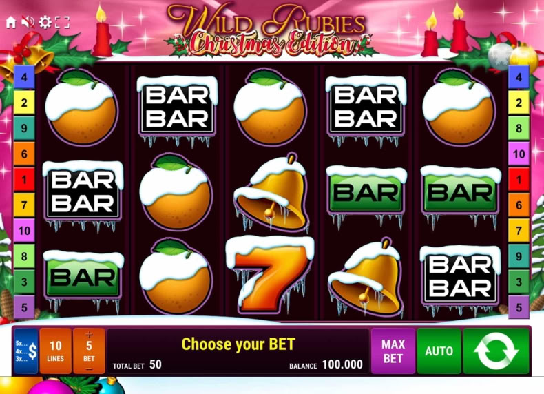 Wild Rubies Christmas Edition game - play for free