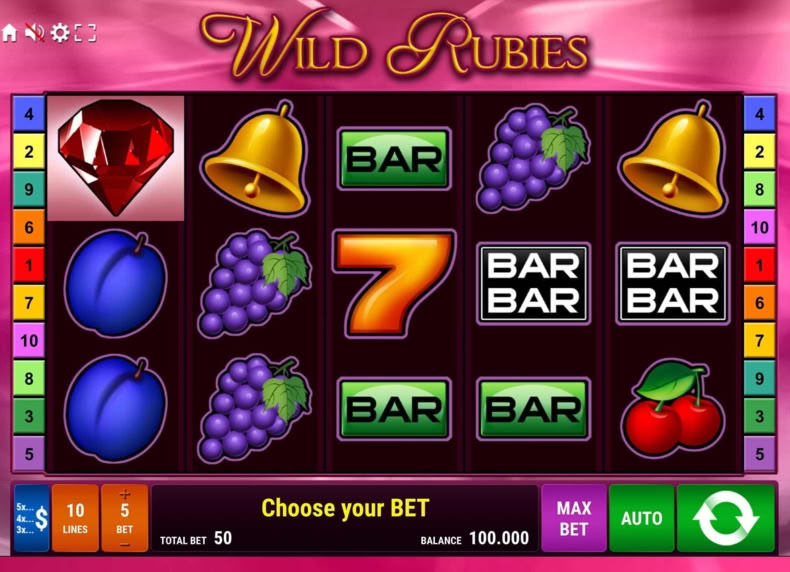 Wild Rubies game - play for free