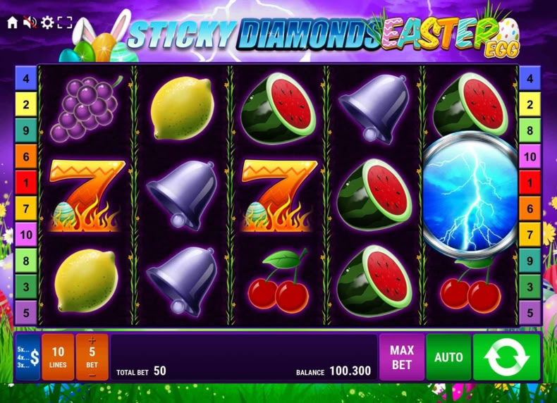 Sticky Diamonds Easter Egg game - play for free