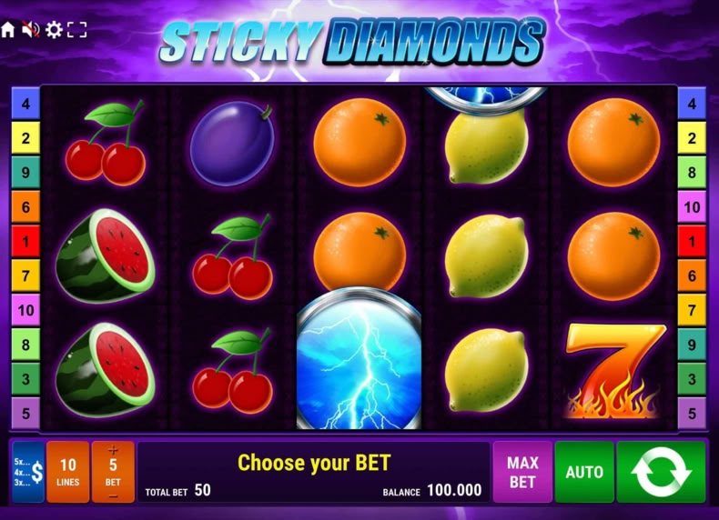 Sticky Diamonds game - play for free