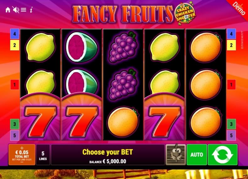 Fancy Fruits Crazy Chicken Shooter game - play for free