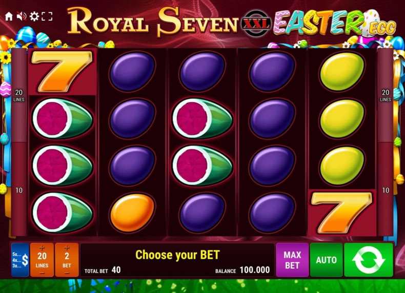 Royal Seven XXL Easter Egg game - play for free