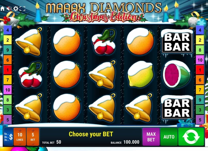 Maaax Diamonds Christmas Edition game - play for free