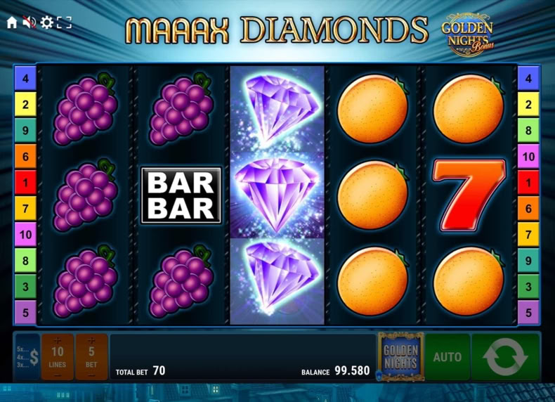 Maaax Diamonds Golden Nights game - play for free