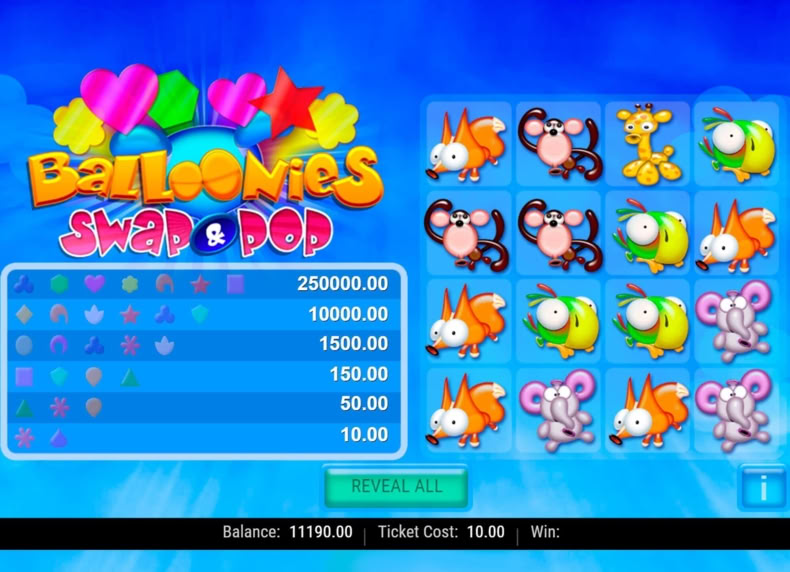 Balloonies Swap & Pop game - play for free