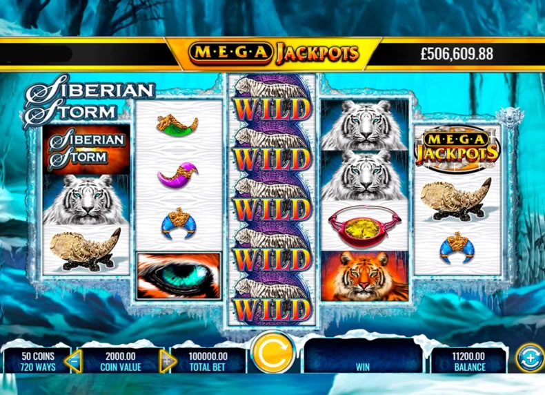 Mega Jackpots - Siberian Storm game - play for free