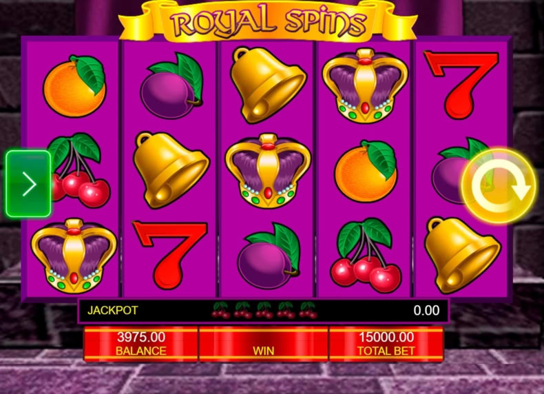 Royal Spins game - play for free