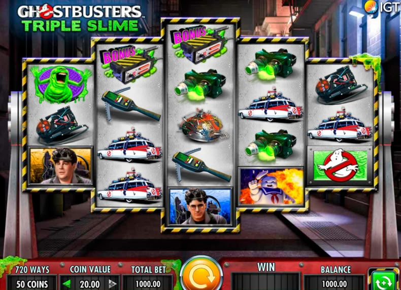 Ghostbusters Triple Slime game - play for free